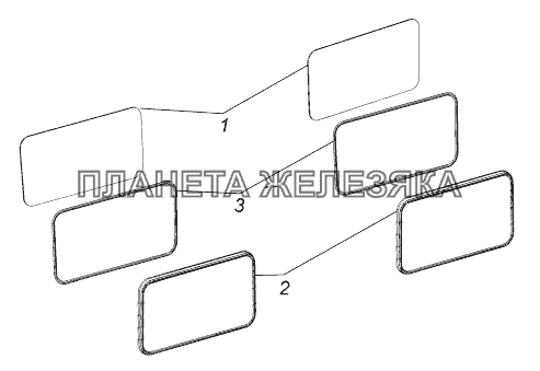 65115-5603005 Установка стекол окна задка КамАЗ-43118 (Евро 4)