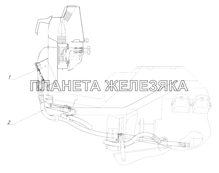 4308-8100005-70 Установка системы отопления КамАЗ-43118 (Евро 4)