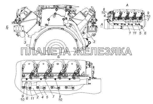 740.60-1008000-10 Установка газопровода КамАЗ-43118 (Евро 4)