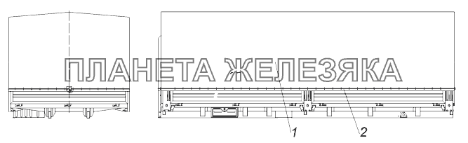 43118-8508012-70 Установка тента КамАЗ-43118 (Евро 4)