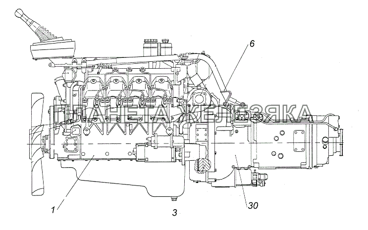 740.622-1000302-10 Агрегат силовой 740.622-280 КамАЗ-43118 (Евро 4)