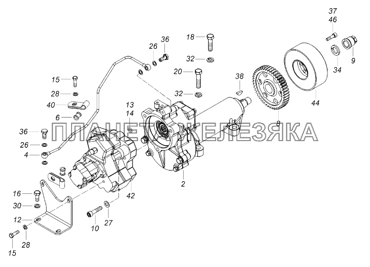 740.90-1111000 Установка ТНВД КамАЗ-43118 (Евро 4)