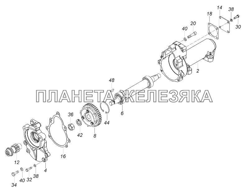 740.90-1111005-10 Редуктор привода ТНВД КамАЗ-43118 (Евро 4)