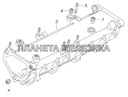 740.90-1115012-10 Коллектор впускной правый КамАЗ-43118 (Евро 4)