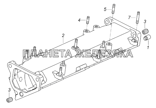 740.90-1115014-10 Коллектор впускной левый КамАЗ-43118 (Евро 4)