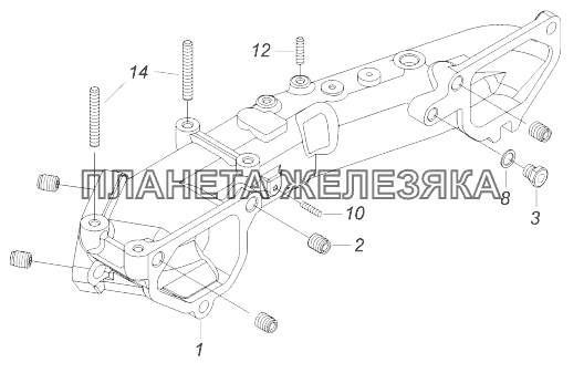 7406.1115030-20 Патрубок соединительный КамАЗ-43118 (Евро 4)