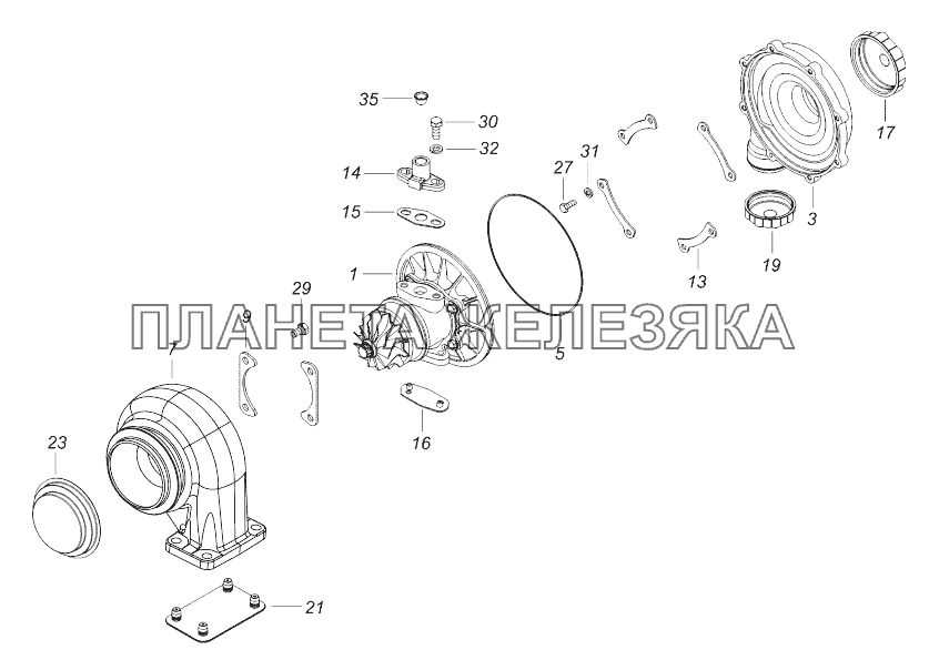 740.60-1118010 Турбокомпрессор КамАЗ-43118 (Евро 4)