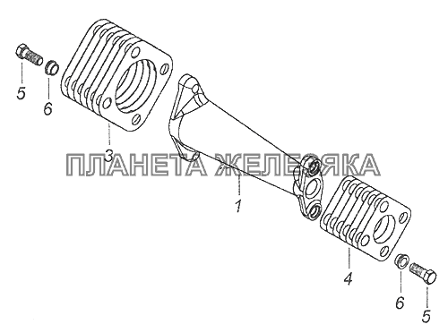 7406.1111050 Вал привода ТНВД КамАЗ-43253 (Часть-1)