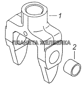 4308.1703494 Вилка со втулками КамАЗ-43253 (Часть-1)