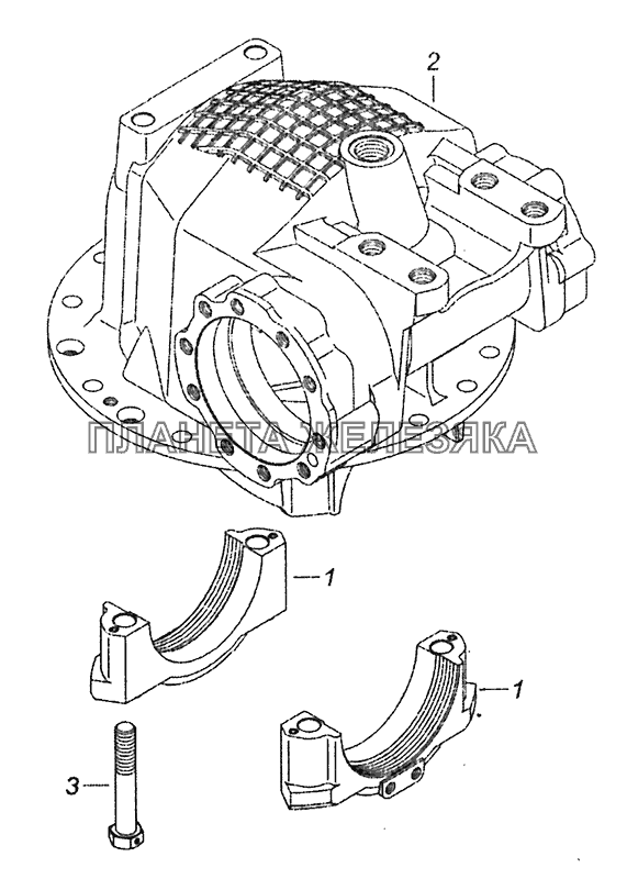 53205-2402015 Картер редуктора заднего моста КамАЗ-43253 (Часть-1)