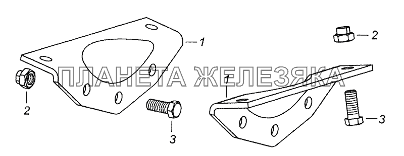 5320-2800016 Установка кронштейнов КамАЗ-43253 (Часть-1)