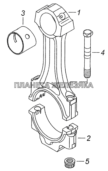 740.1004045 Шатун КамАЗ-43253 (Часть-1)