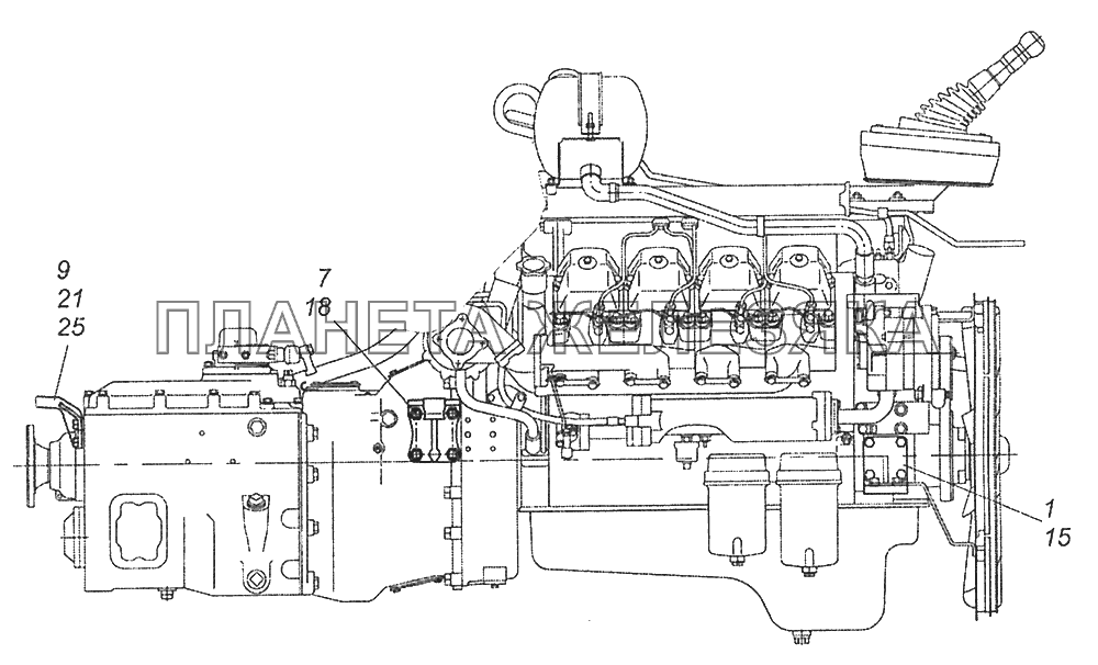 65115-1001000-10 Установка кронштейнов силового агрегата КамАЗ-43253 (Часть-1) 65115-1001000-10 Установка кронштейнов силового агрегата КамАЗ-43253 (Часть-1)