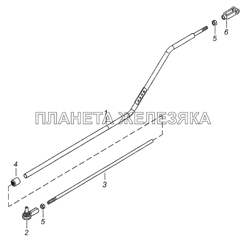 54115-1108040 Толкатель КамАЗ-43253 (Часть-1) 54115-1108040 Толкатель КамАЗ-43253 (Часть-1)