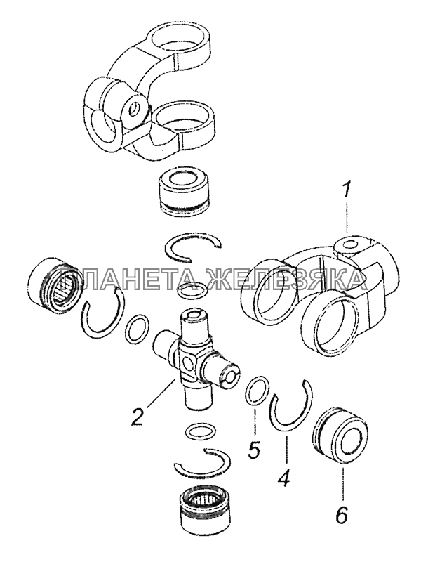 53205-3422012 Шарнир карданный КамАЗ-43253 (Часть-2)