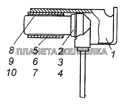 53205-3541110 Датчик скорости с кронштейном КамАЗ-43253 (Часть-2)