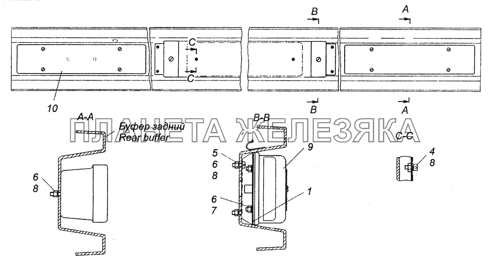 53215-3716002 Установка задних фонарей КамАЗ-43253 (Часть-2) 53215-3716002 Установка задних фонарей КамАЗ-43253 (Часть-2)