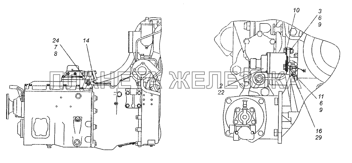 53215-3800002 Установка датчиков на коробке передач КамАЗ-43253 (Часть-2)