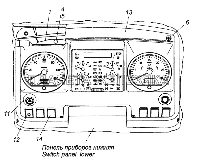 4308-3805001-42 Установка щитка приборов КамАЗ-43253 (Часть-2)