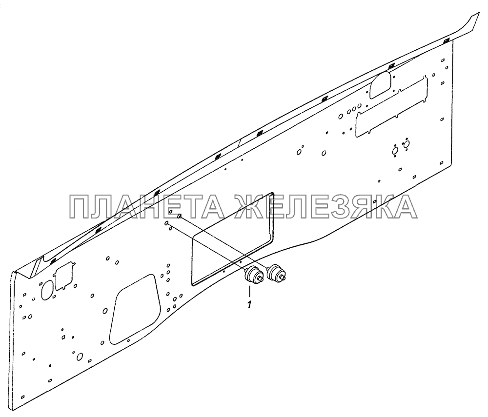 4308-3830005 Установка датчиков указателя давления воздуха КамАЗ-43253 (Часть-2)