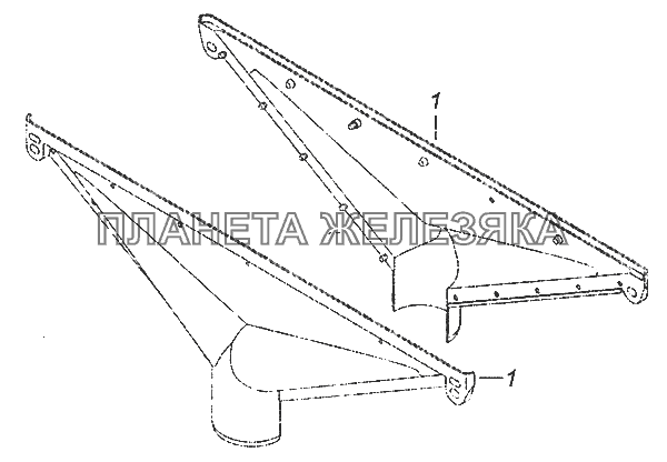 5320-8102030 Сопло обдува ветрового стекла КамАЗ-43253 (Часть-2)