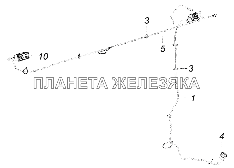 5308-3741001 Установка электрооборудования подогревателя КамАЗ-43253, 43255 (Евро-4)