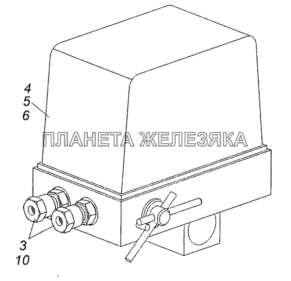 4310-5004005 Насос механизма опрокидывания кабины КамАЗ-43253, 43255 (Евро-4)