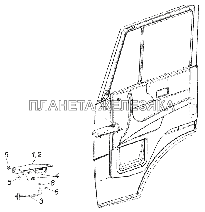 Камаз двери стекло двери. Механизм открывания двери КАМАЗ 65115. Дверь КАМАЗ 65115. Стекло водительской двери КАМАЗ 65115. Крепление двери КАМАЗ 65115.