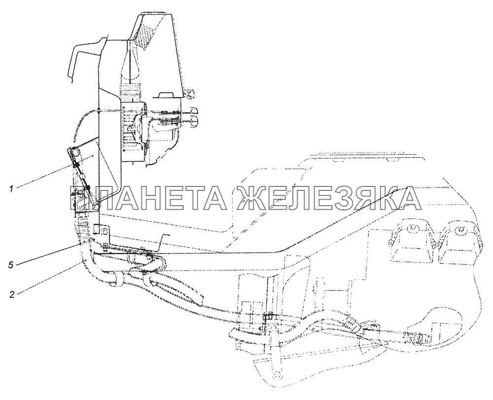 4308-8100005-33 Установка системы отопления КамАЗ-43253, 43255 (Евро-4)