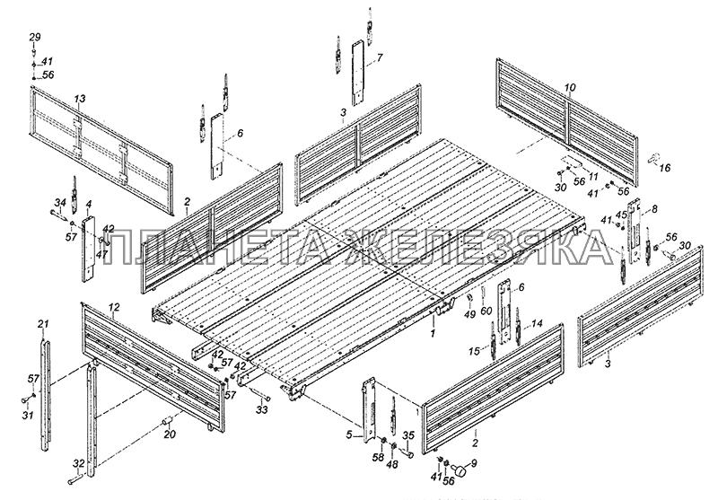 43253-8500010-70 Платформа КамАЗ-43253, 43255 (Евро-4)