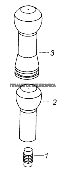 14.1703248-60 Рукоятка рычага переключения передач КамАЗ-43253, 43255 (Евро-4)
