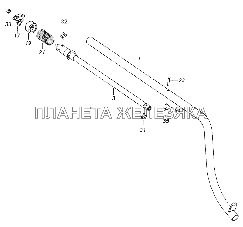 43255-1703325-20 Тяга КамАЗ-43253, 43255 (Евро-4)