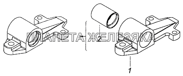 5360-2912020-20 Ушко с втулкой КамАЗ-43253, 43255 (Евро-4)