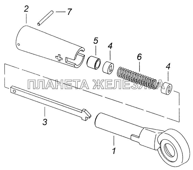 5320-6804756 Ручка регулировки торсиона КамАЗ-43255 (Евро-2)