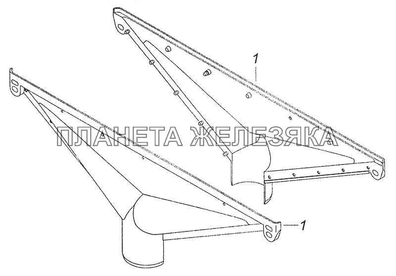 5320-8102030 Сопло обдува ветрового стекла КамАЗ-43255 (Евро-2)