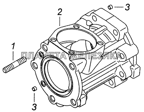 4310-3401716 Корпус углового редуктора механизма рулевого управления КамАЗ-43255 (Евро-3)