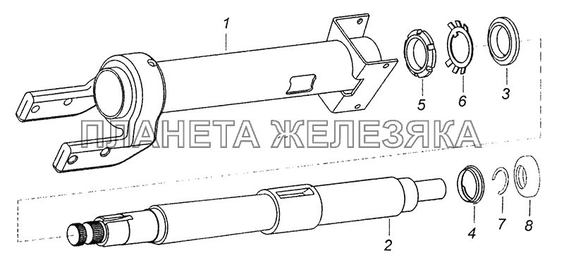 6520-3444010-19 Колонка рулевого управления КамАЗ-43255 (Евро-3)