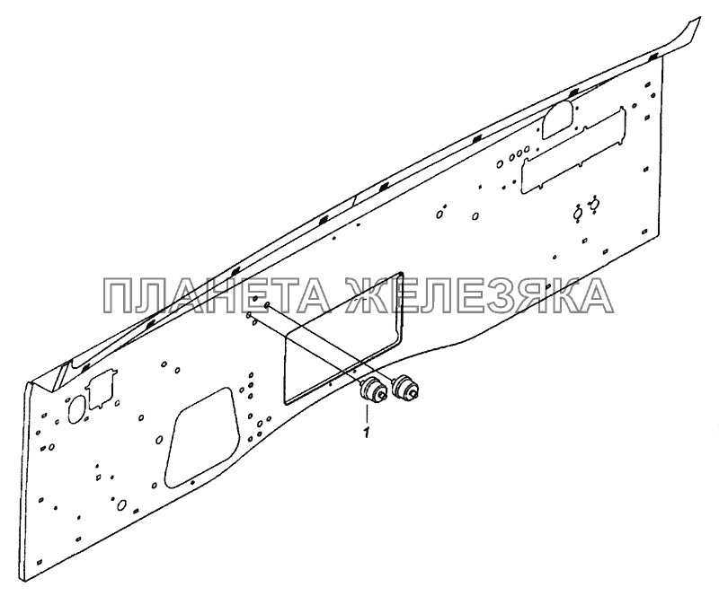 4308-3830005 Установка датчиков указателя давления воздуха КамАЗ-43255 (Евро-3)