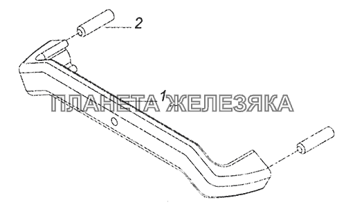 53205-5310010 Ручка передка КамАЗ-43255 (Евро-3)