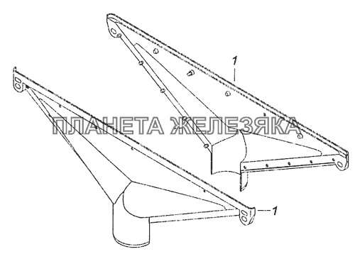 5320-8102030 Сопло обдува ветрового стекла КамАЗ-43255 (Евро-3)