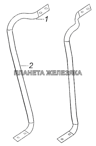 53205-8202011 Поручень входа КамАЗ-43255 (Евро-3)