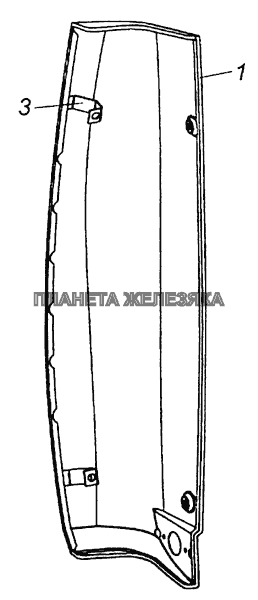 65115-8415011 Обтекатель КамАЗ-43255 (Евро-3) 65115-8415011 Обтекатель КамАЗ-43255 (Евро-3)