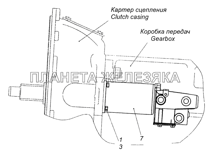 43255-1609509 Установка пневмогидравлического усилителя КамАЗ-43255 (Евро-3)