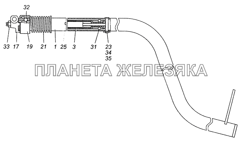 54115-1703325 Тяга КамАЗ-43255 (Евро-3) 54115-1703325 Тяга КамАЗ-43255 (Евро-3)