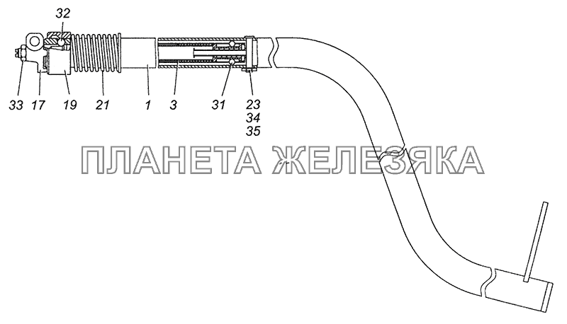 4308-1703325-82 Тяга КамАЗ-43255 (Евро-3)