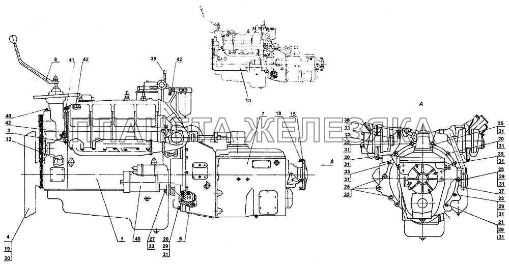 Силовой агрегат КамАЗ-4326 Силовой агрегат КамАЗ-4326