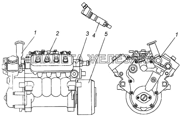 Система питания двигателя КамАЗ-4326