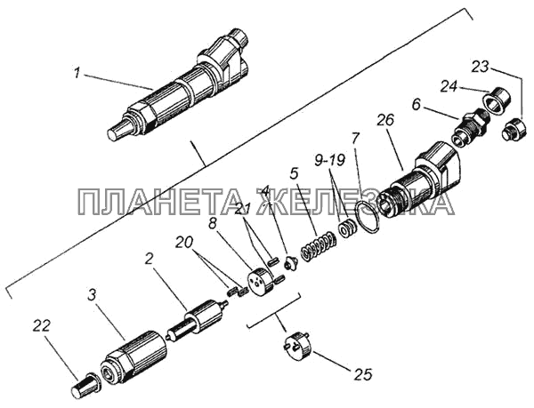 Форсунка КамАЗ-4326 Форсунка КамАЗ-4326