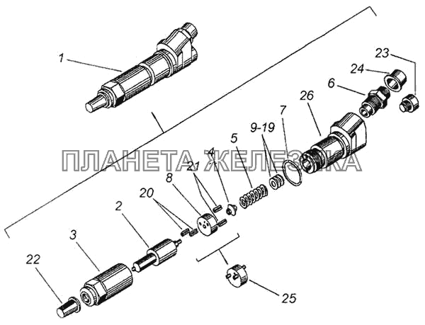 Форсунка КамАЗ-4326