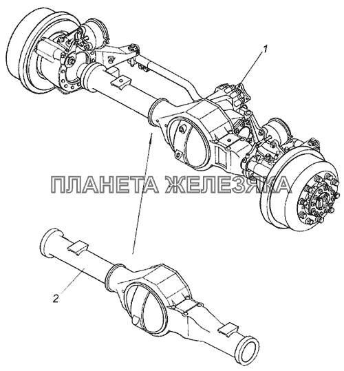 Мост передний КамАЗ-4326